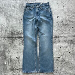 Vintage Levis Jeans Women 4 Medium Blue Low Rise 515 Boot Cut USA Made Y2K NWT